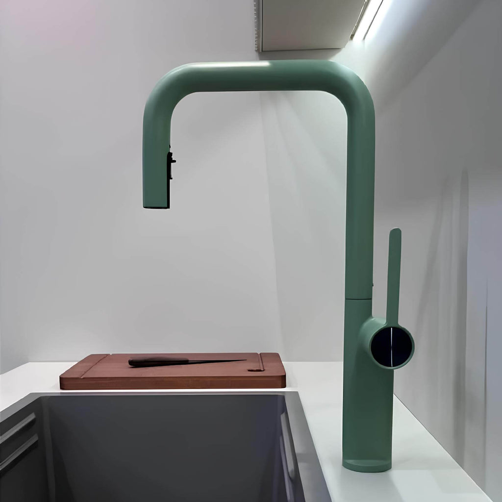 Robinet de cuisine laiton bec extractible rotatif