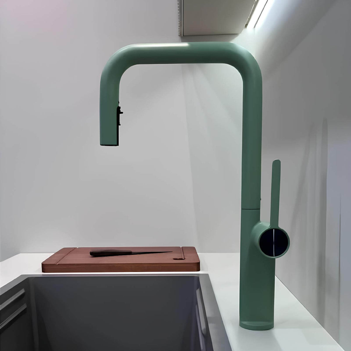 Robinet de cuisine laiton bec extractible rotatif