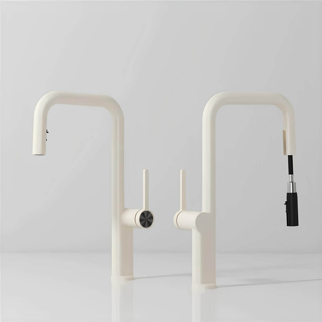 Robinet de cuisine laiton bec extractible rotatif