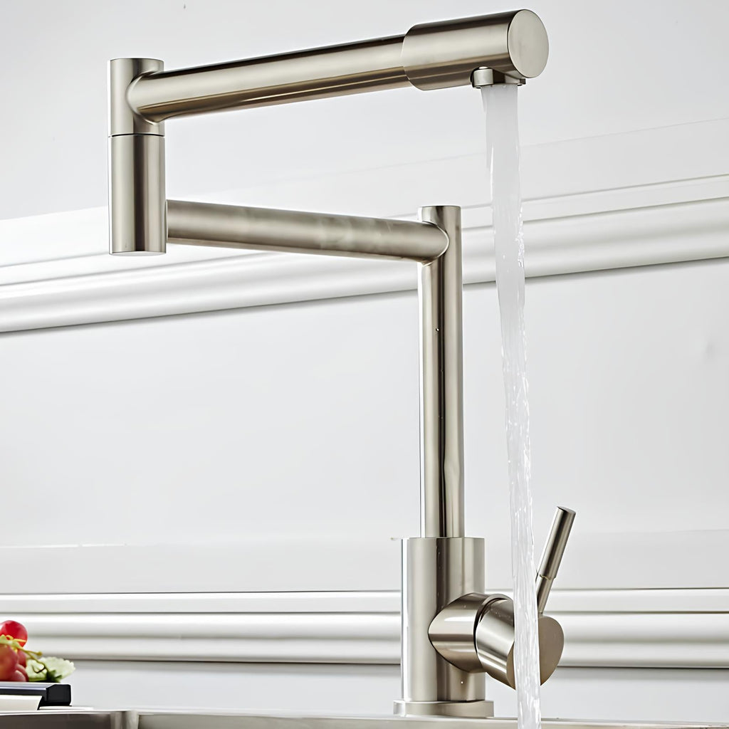 Robinet de cuisine rabattable 360° inox