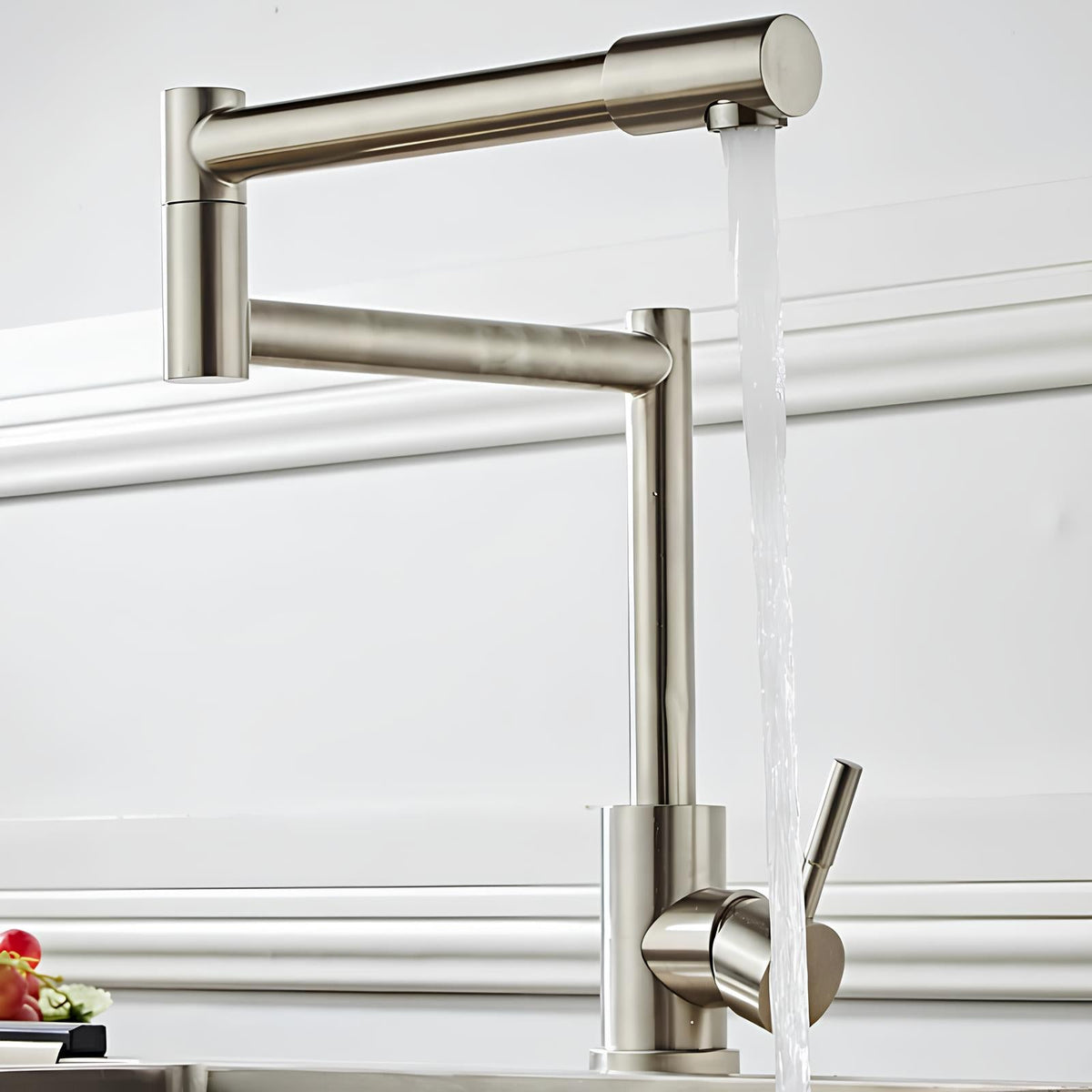 Robinet de cuisine rabattable 360° inox