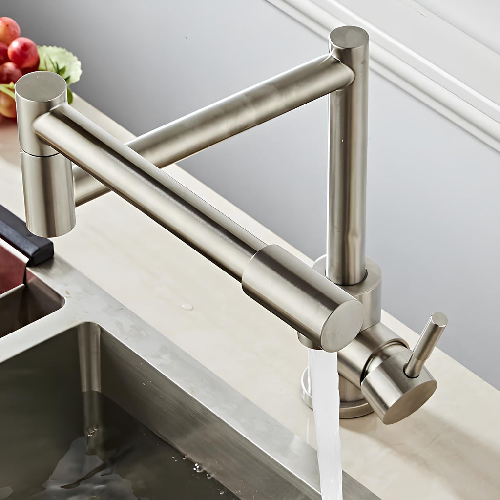 Robinet de cuisine rabattable 360° inox