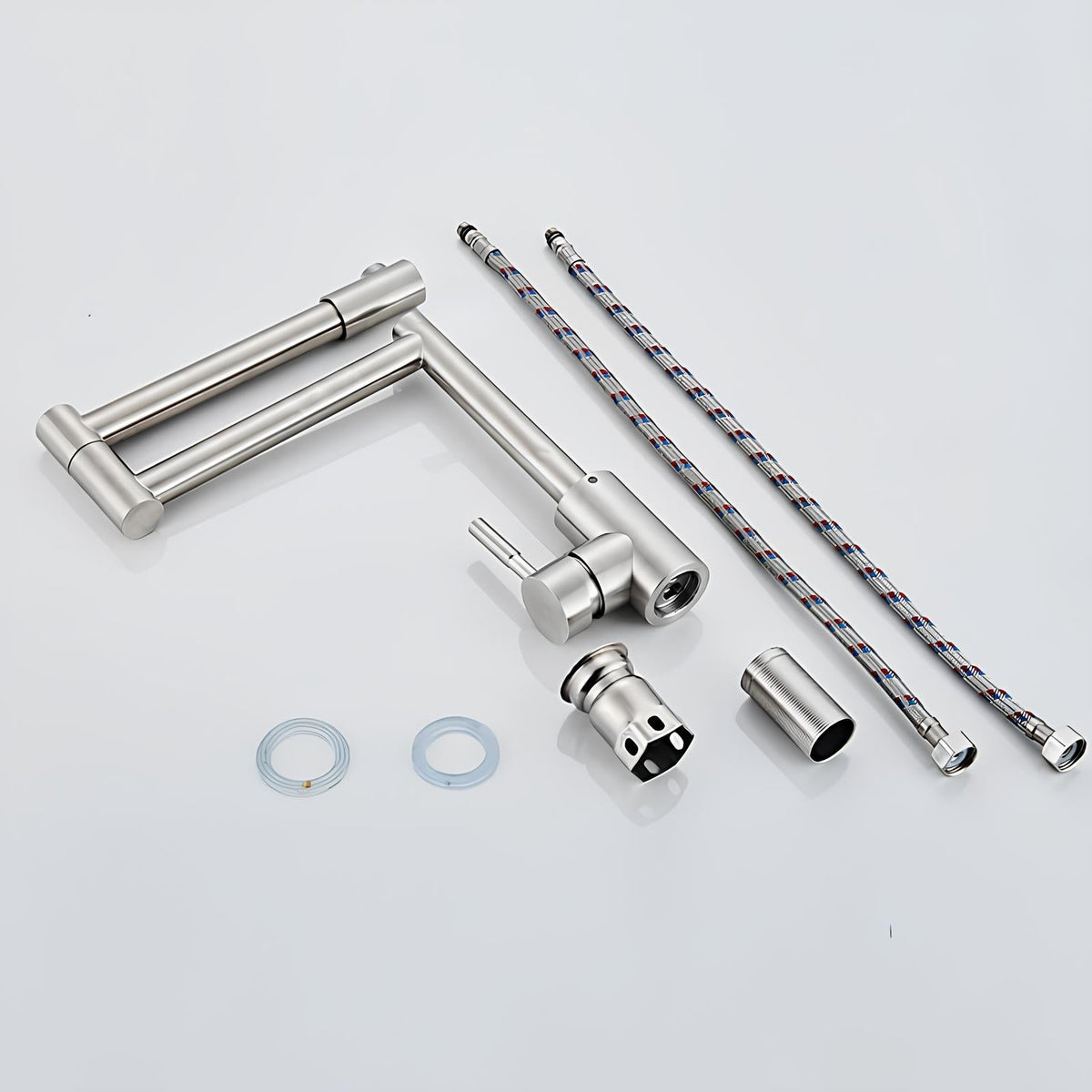 Robinet de cuisine rabattable 360° inox