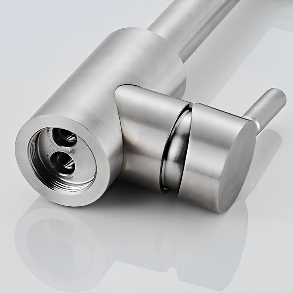 Robinet de cuisine rabattable 360° inox