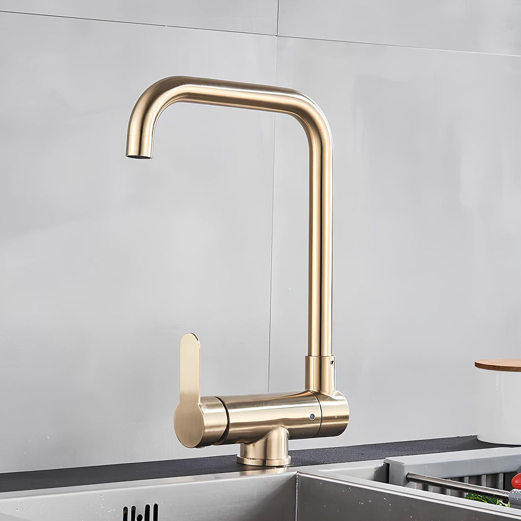 Robinet de cuisine rabattable bec extractible 360°