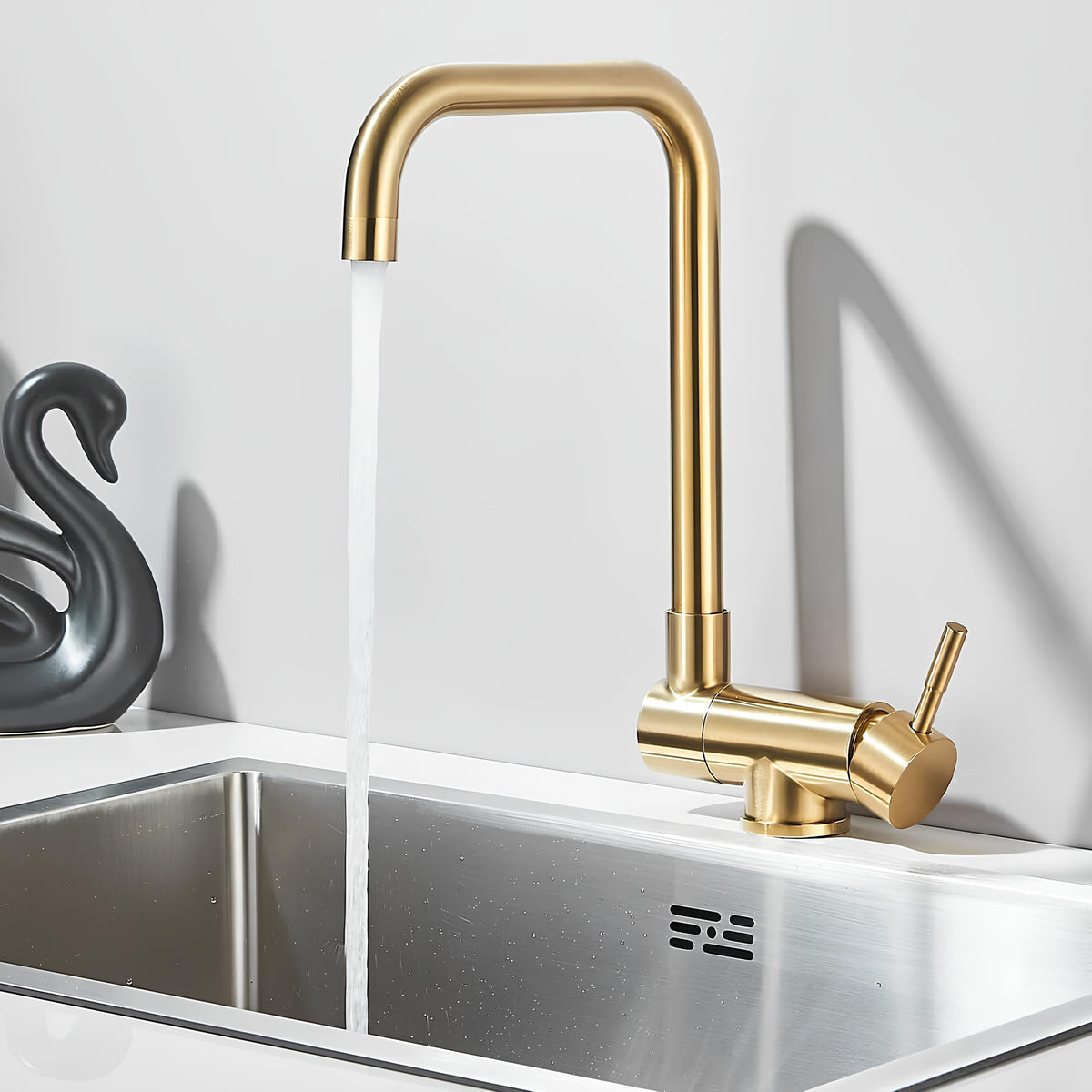 Robinet de cuisine rabattable rotatif 360°