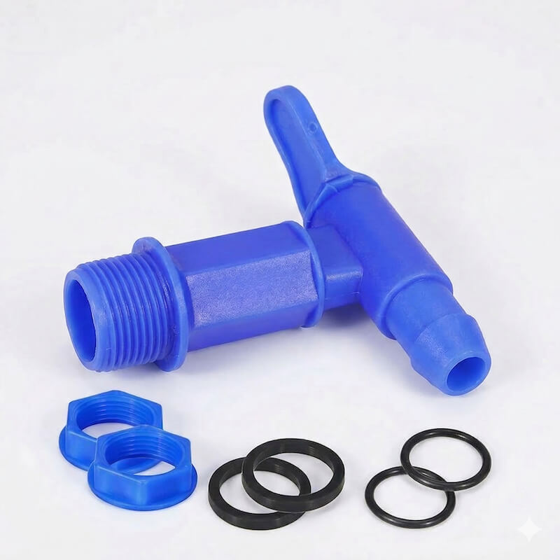 Robinet de cuve de jardin avec raccord rapide