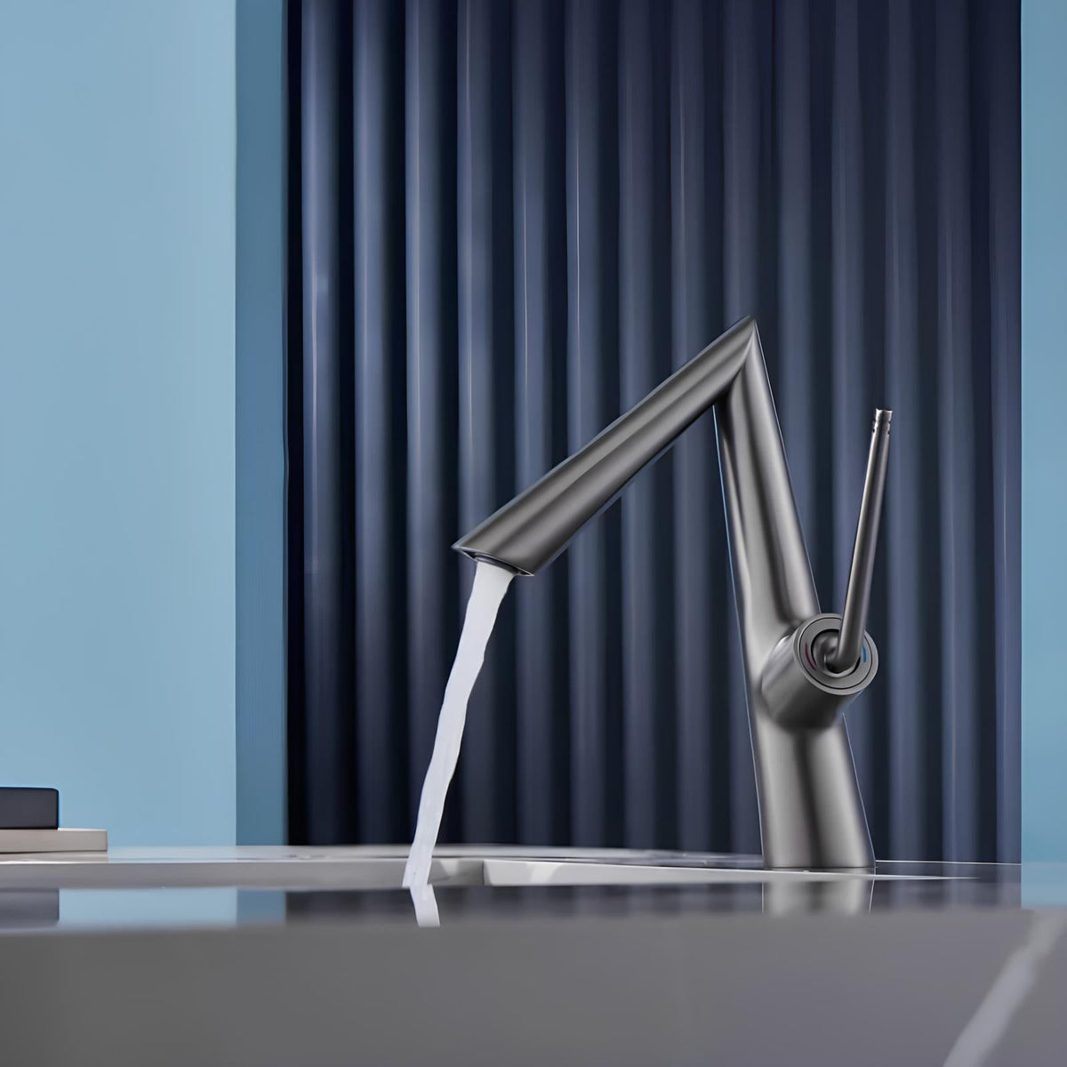 Robinet de lavabo contemporain levier