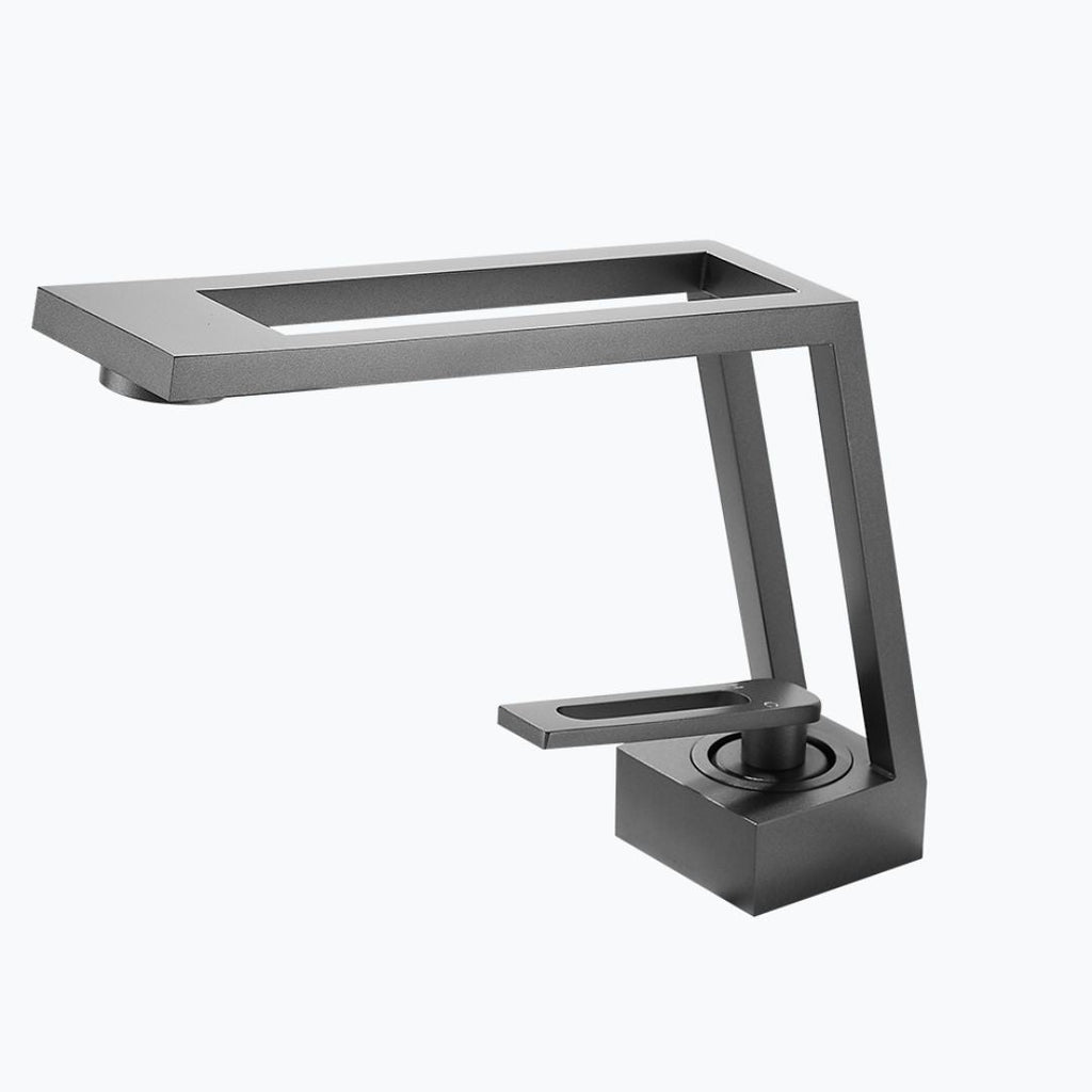 Robinet de lavabo mitigeur contemporain laiton
