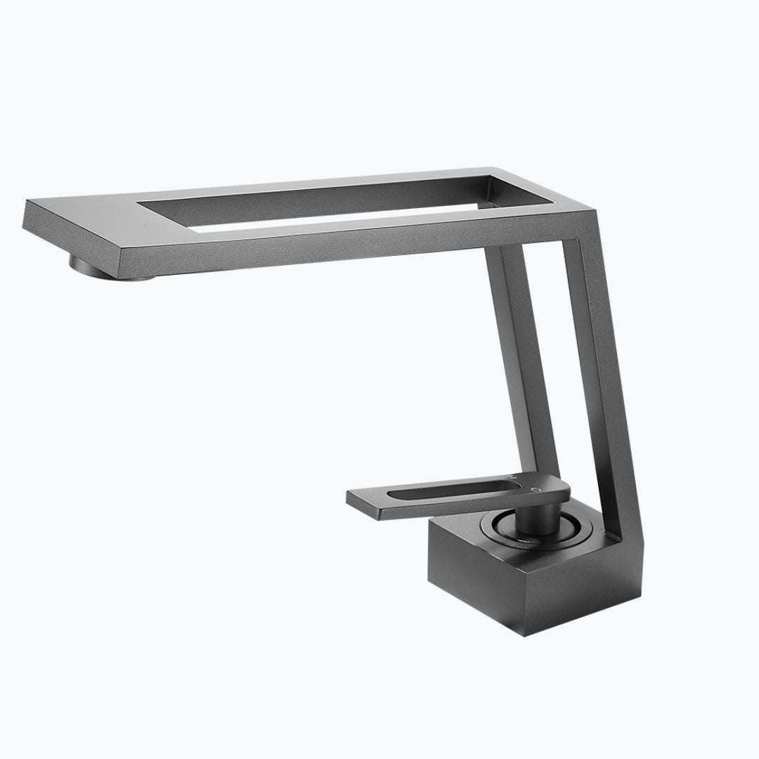 Robinet de lavabo mitigeur contemporain laiton
