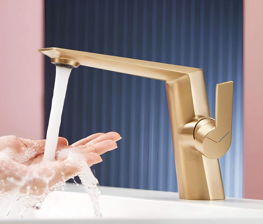 Robinet de lavabo monocommande laiton massif