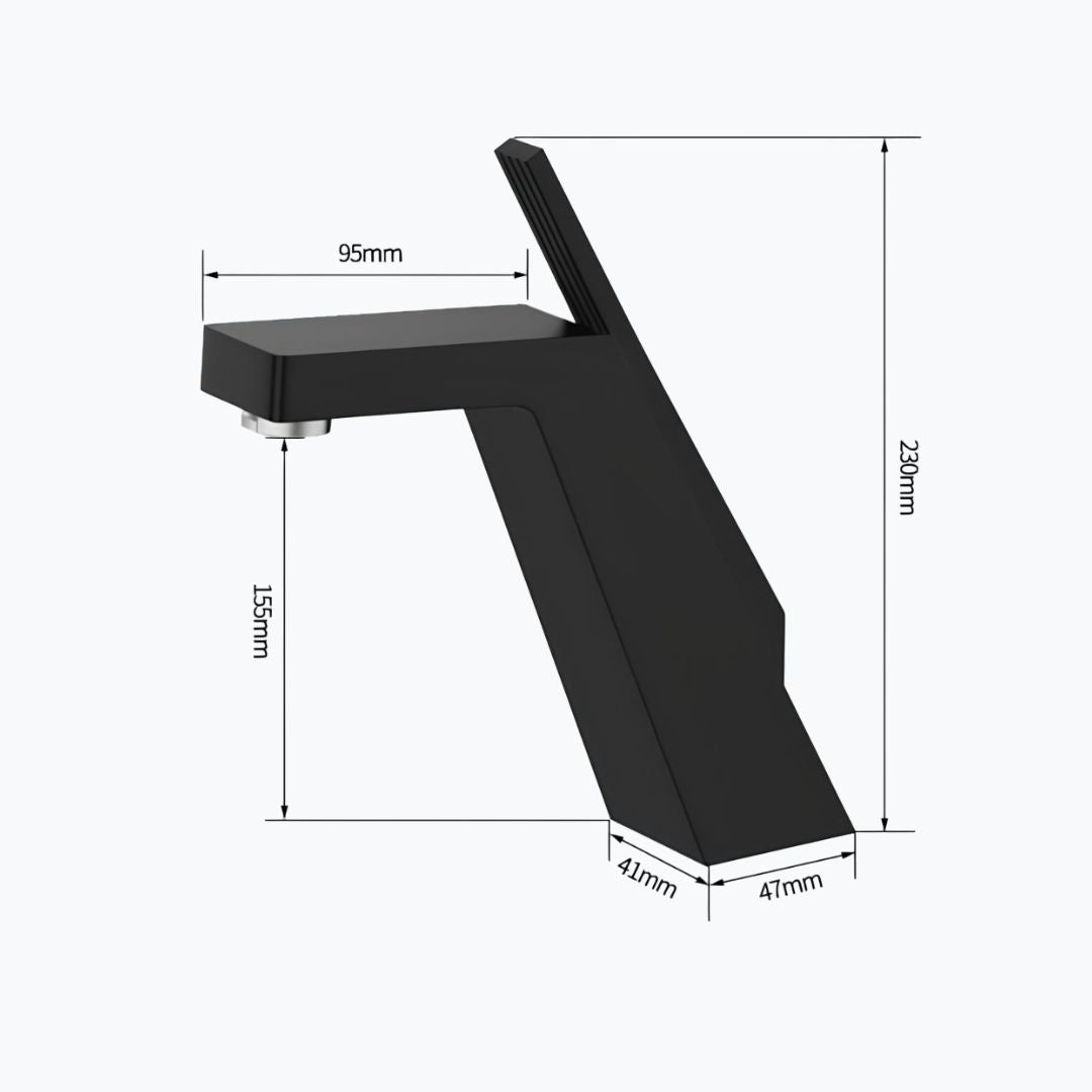 Robinet de lavabo monotrou design minimaliste