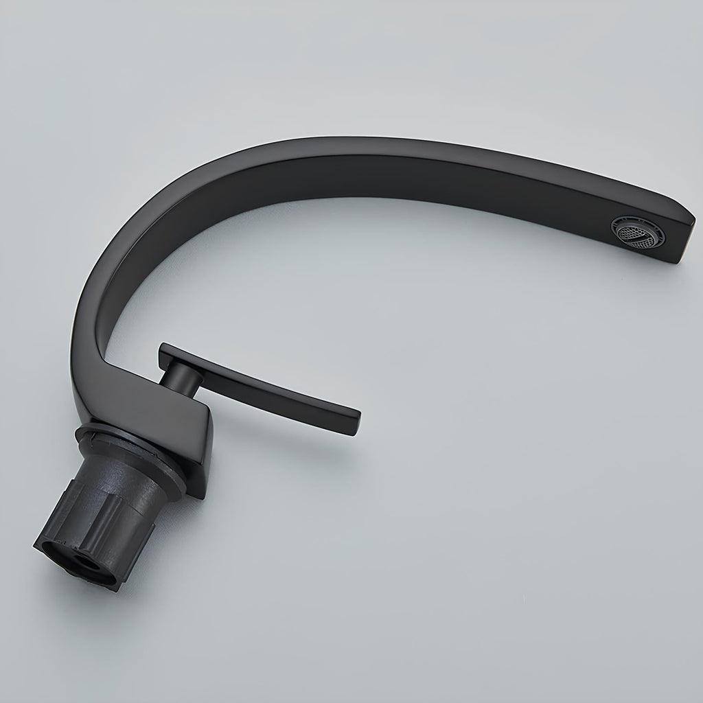 Robinet de lavabo minimaliste laiton poli