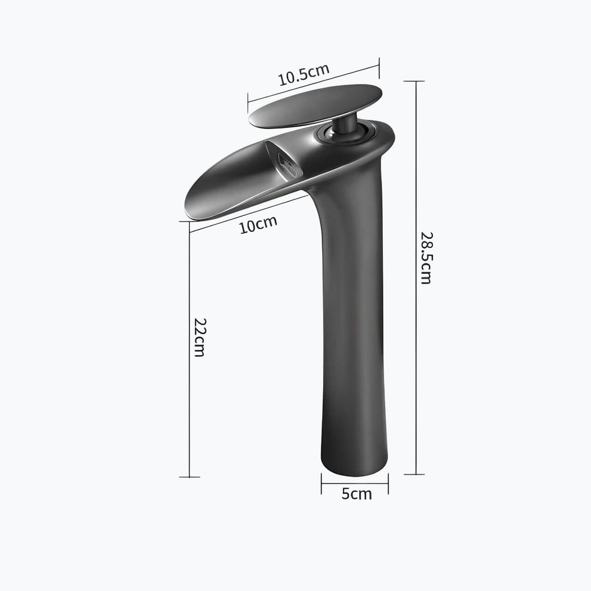 Robinet de vasque cascade monocommande moderne