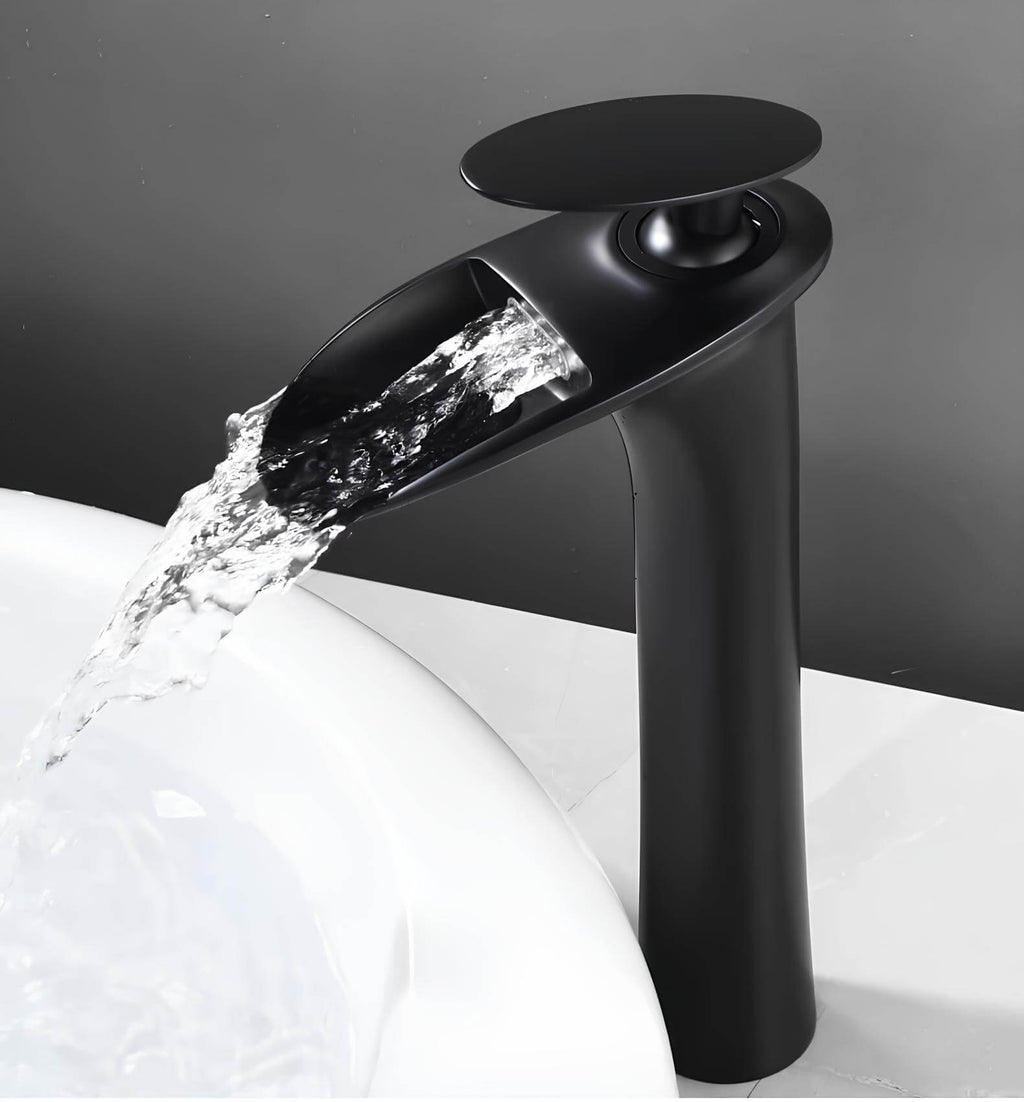Robinet de vasque cascade monocommande moderne