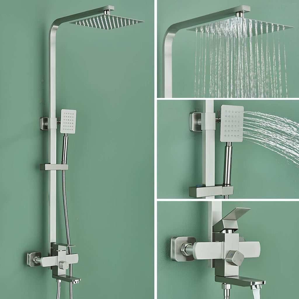 Robinet douche 3 en 1 avec douchette et bec pivotant