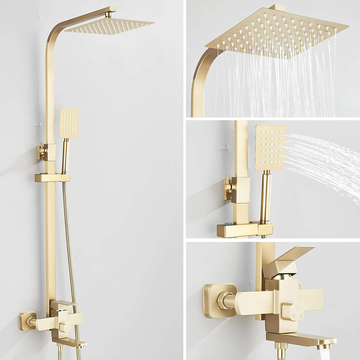 Robinet douche 3 en 1 avec douchette et bec pivotant