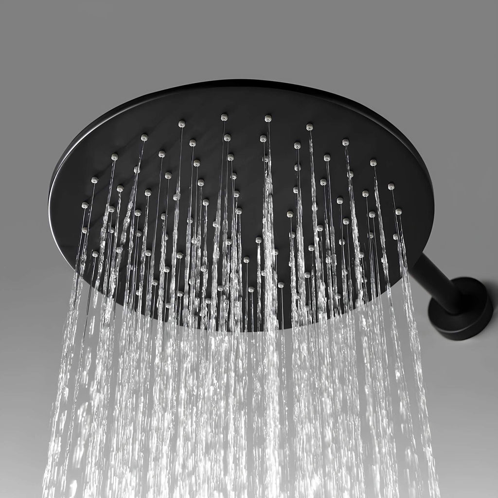 Robinet douche mural noir mat haute pression