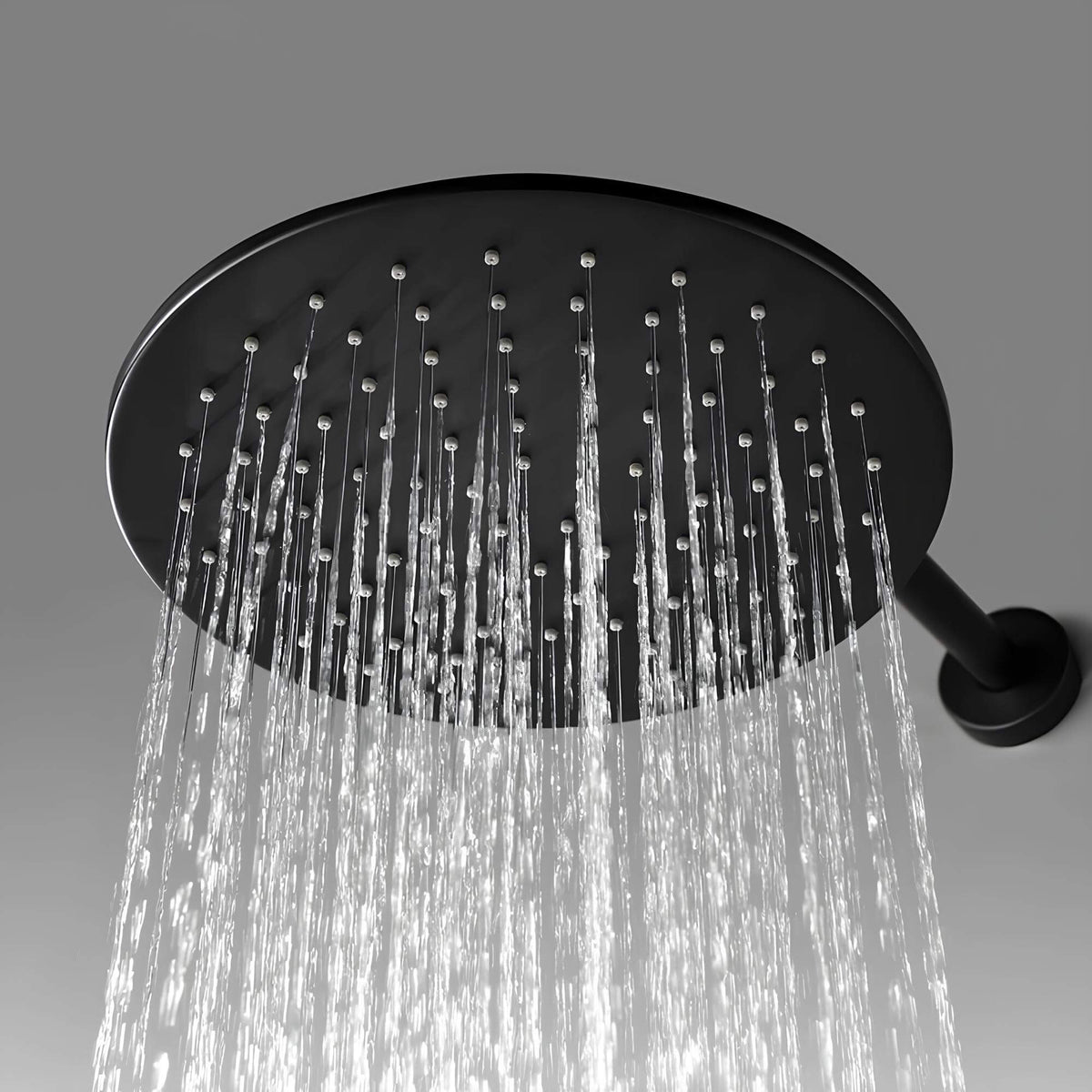 Robinet douche mural noir mat haute pression