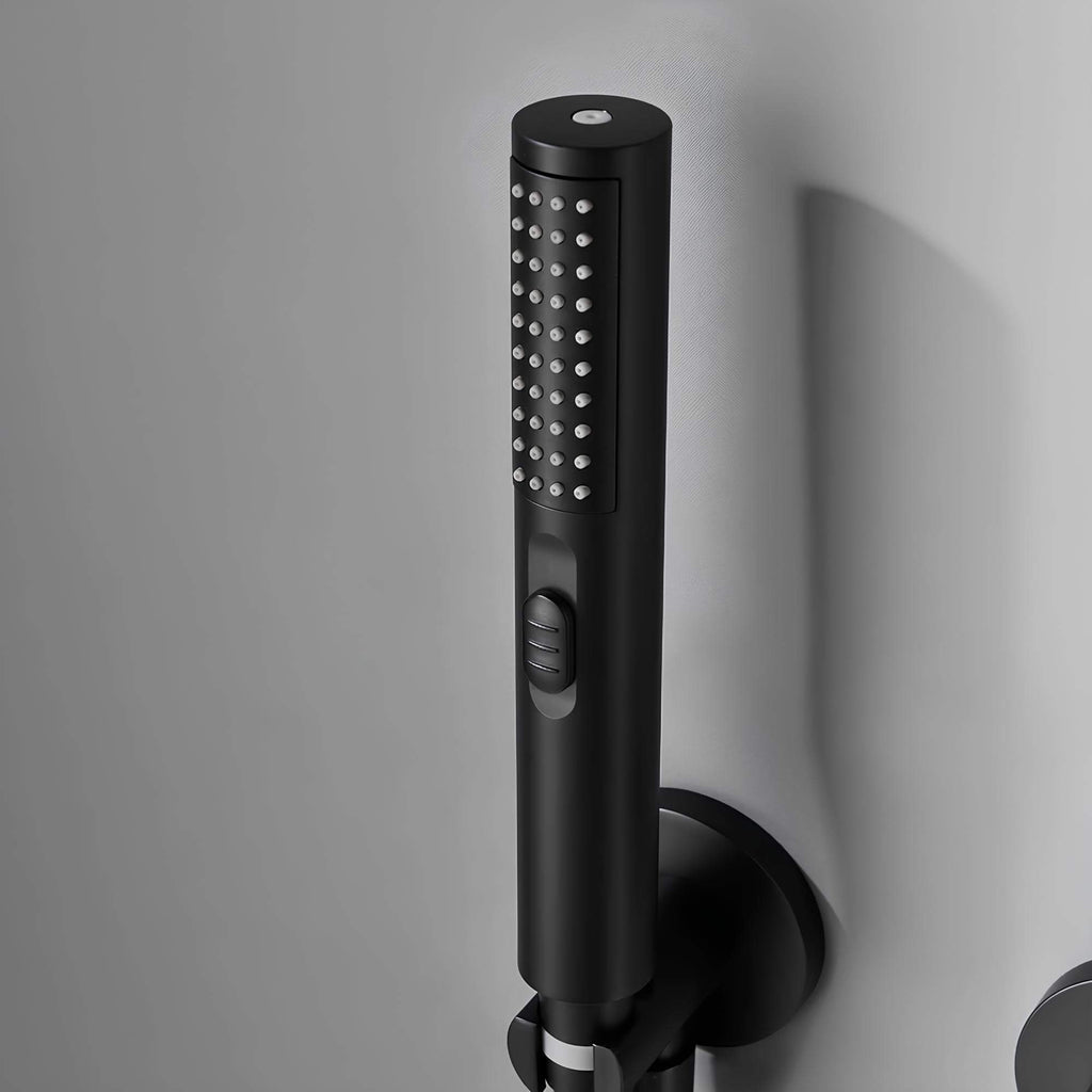 Robinet douche mural noir mat haute pression