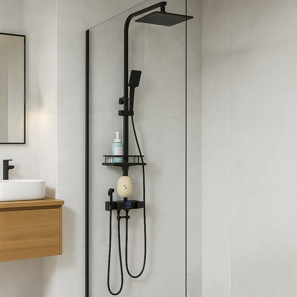 Robinet douche thermostatique digital 4 fonctions