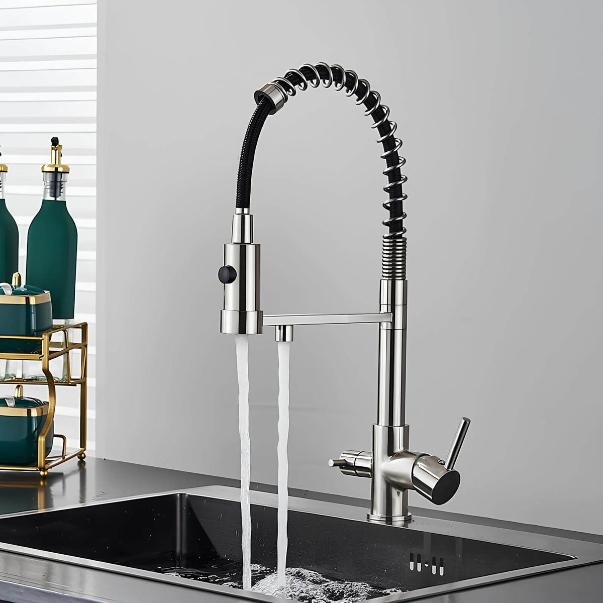 Robinet cuisine douchette eau filtrée