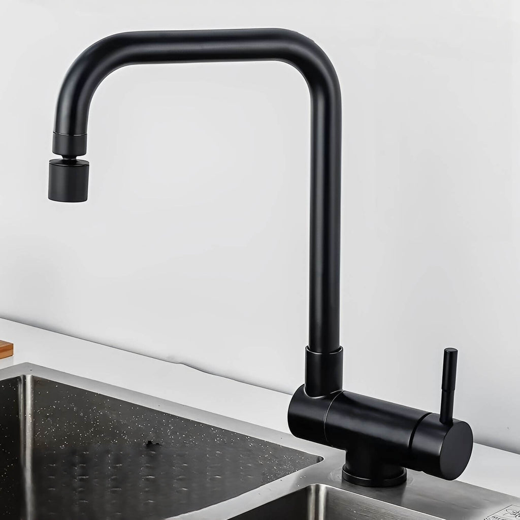 Robinet cuisine inox pliable douchette double rotation