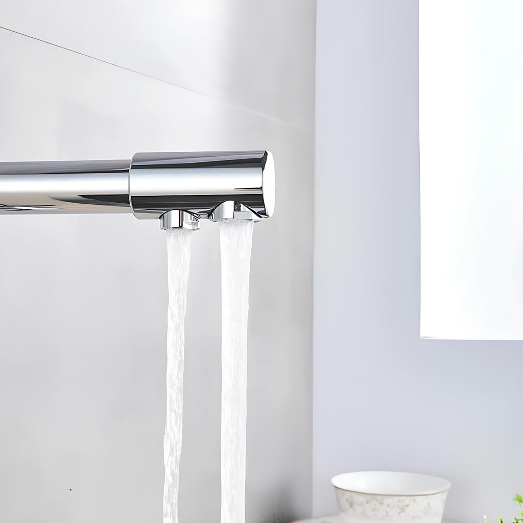 Robinet évier 3 voies eau filtrée laiton