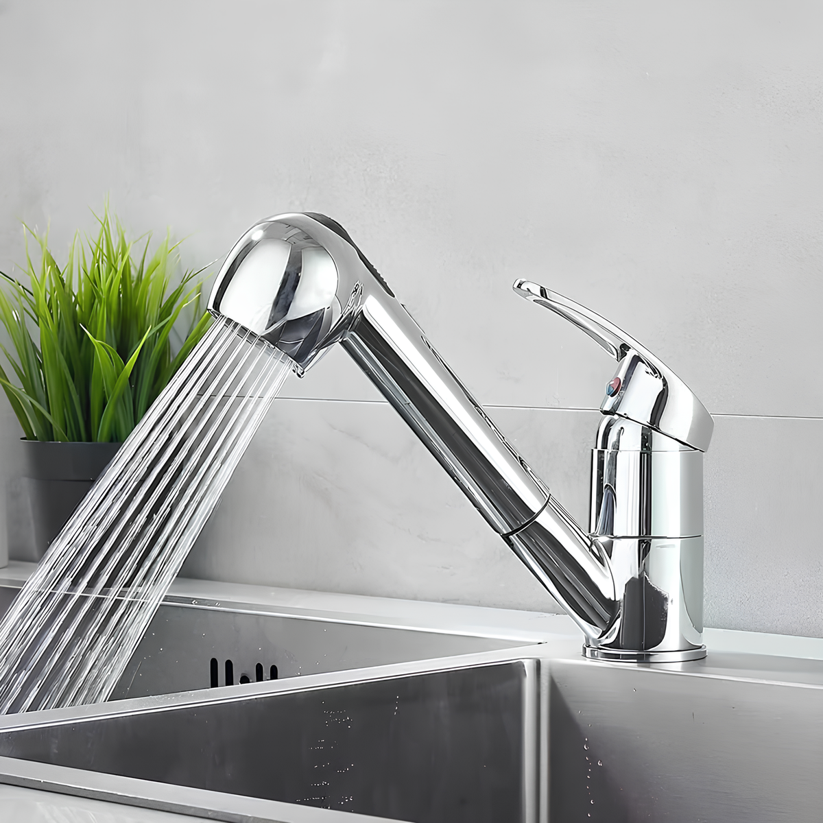 Robinet évier avec douchette extractible