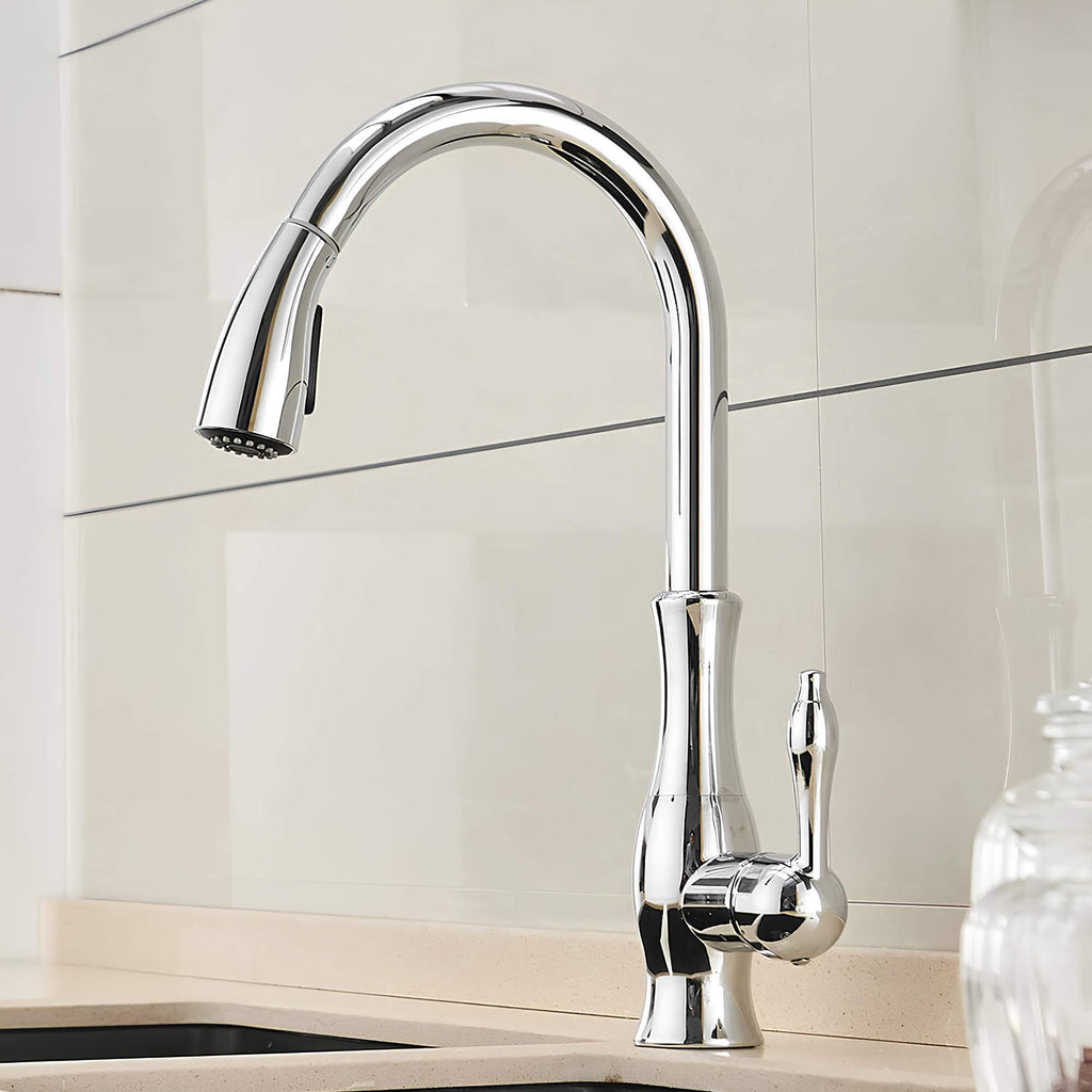 Robinet cuisine avec douchette extractible 360°