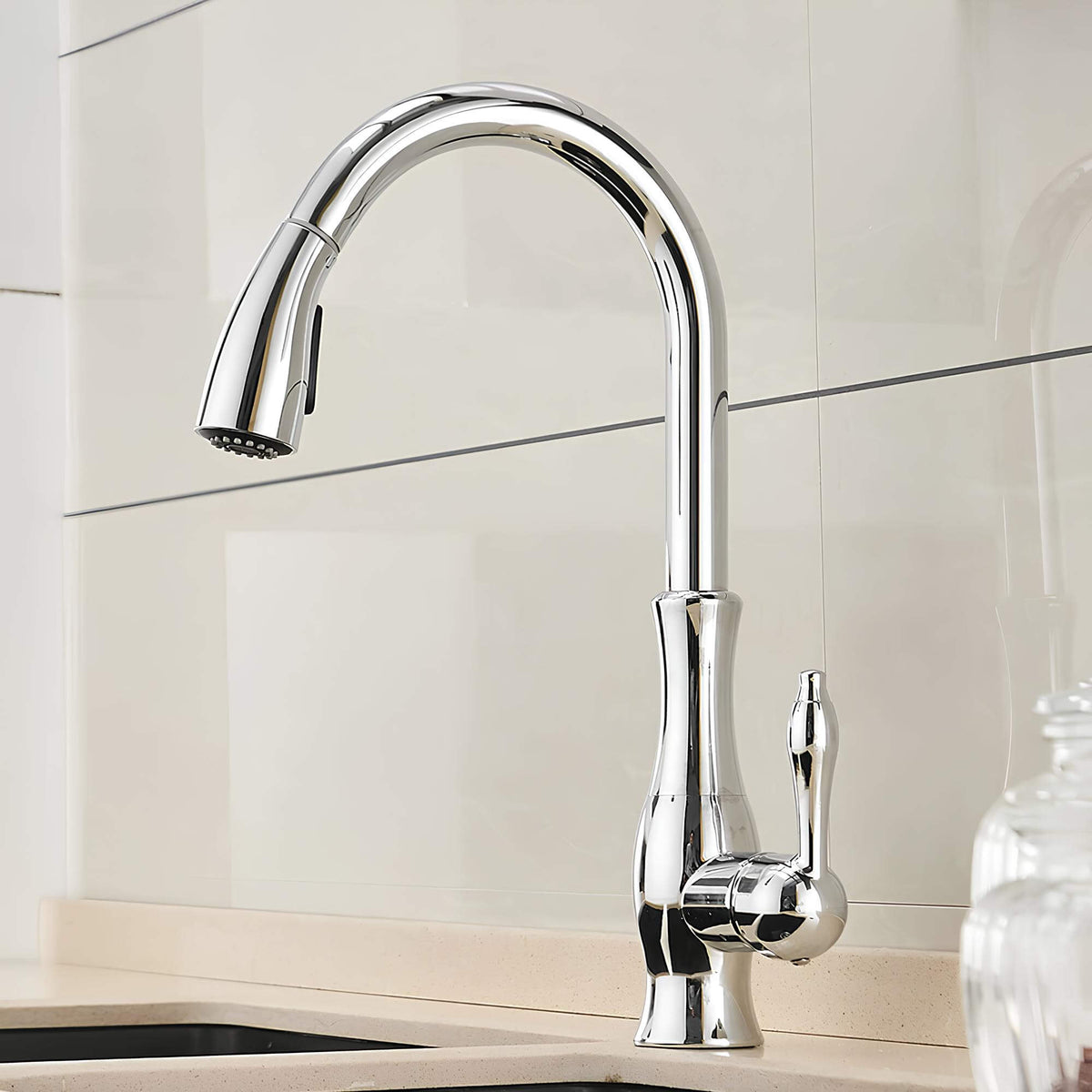 Robinet cuisine avec douchette extractible 360°