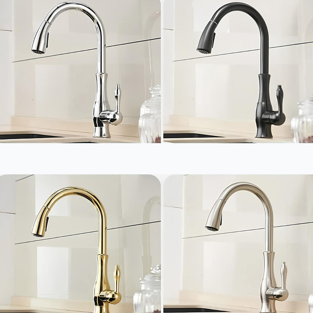 Robinet cuisine avec douchette extractible 360°