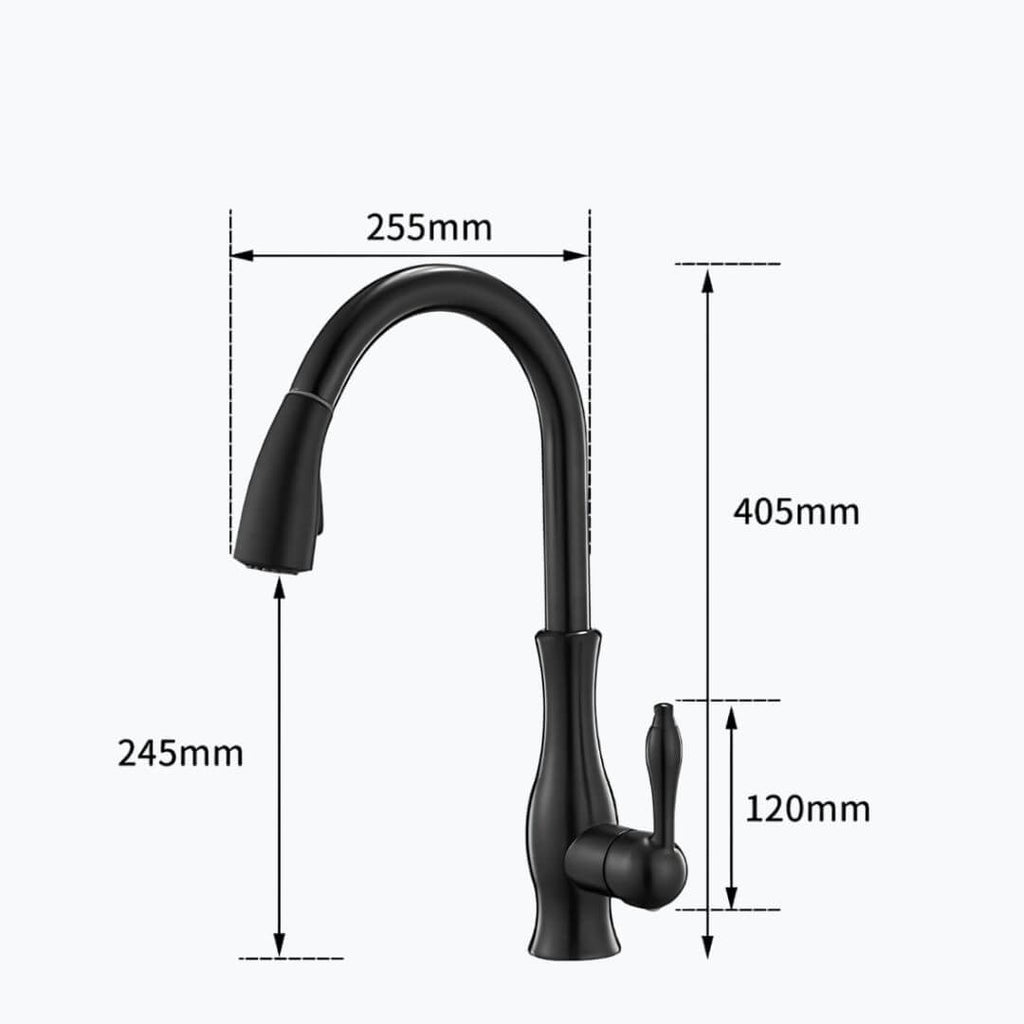Robinet cuisine avec douchette extractible 360°