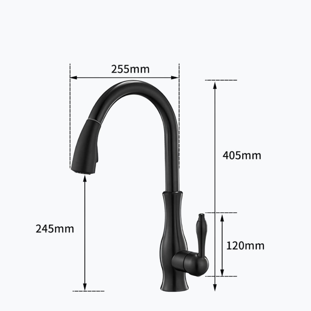 Robinet cuisine avec douchette extractible 360°