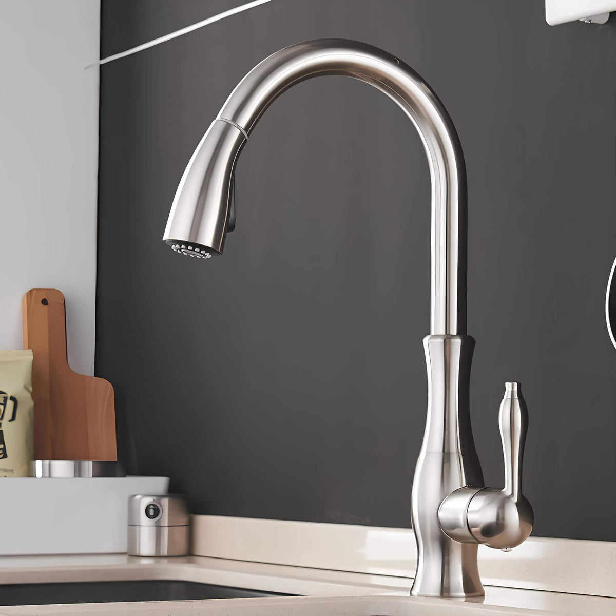 Robinet cuisine avec douchette extractible 360°