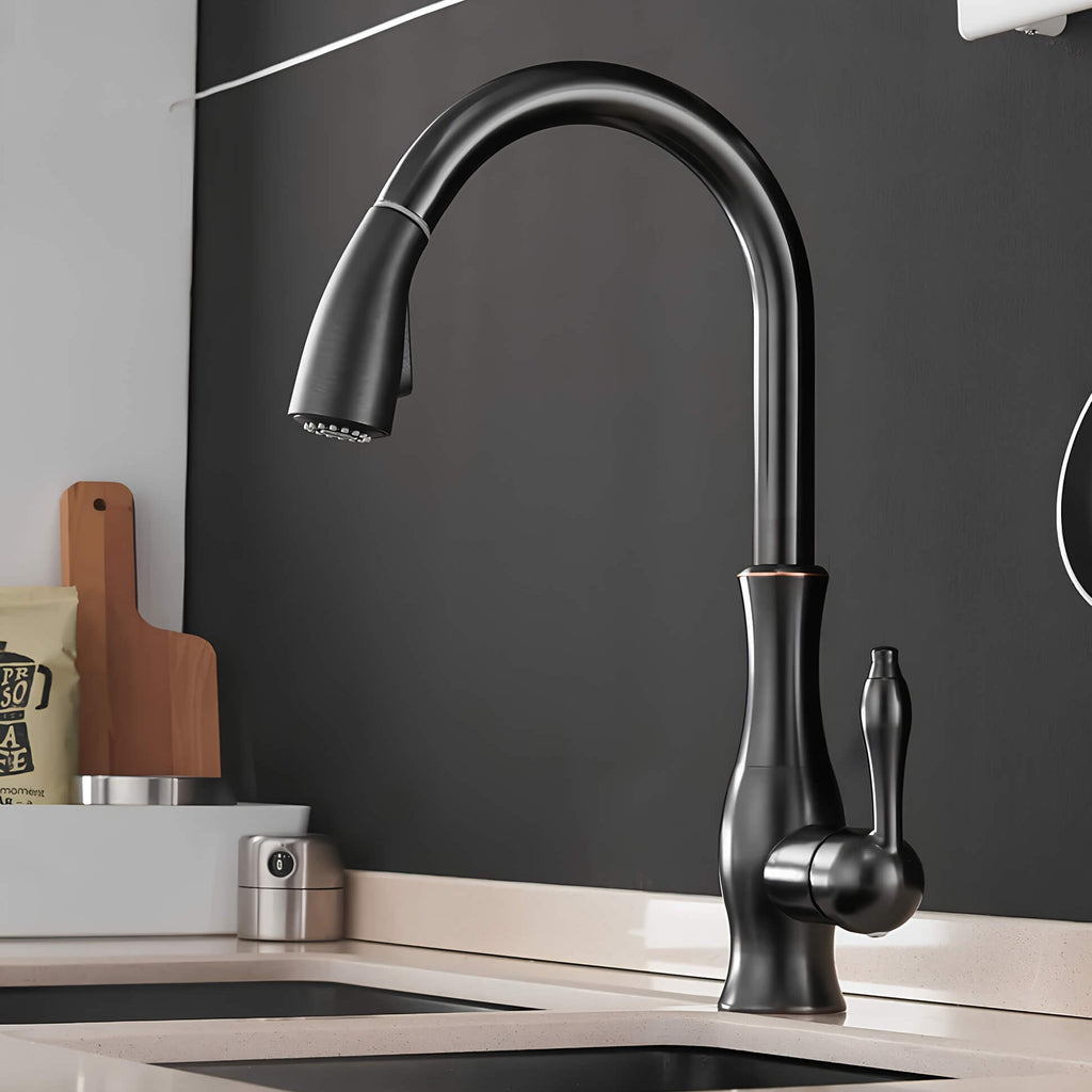 Robinet cuisine avec douchette extractible 360°