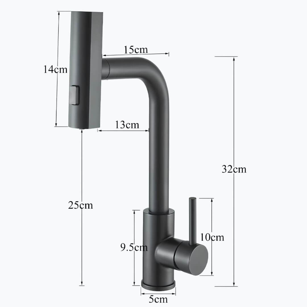 Robinet évier douchette extractible 360°