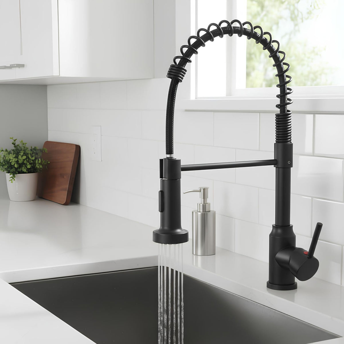 Robinet évier douchette extractible inox