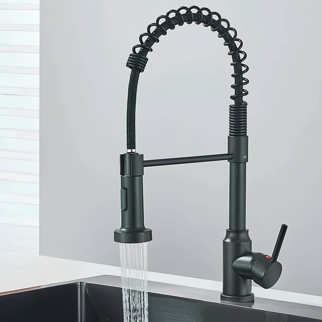 Robinet évier douchette extractible inox