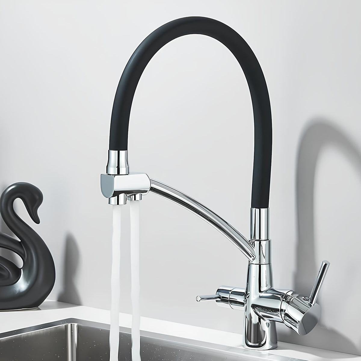 Robinet évier filtrant 3 en 1 avec rotation 360°