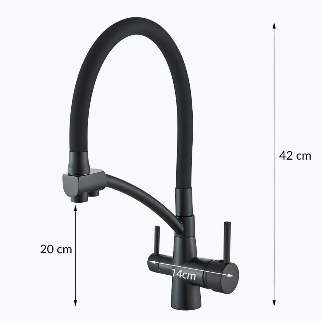 Robinet évier filtrant 3 en 1 avec rotation 360°
