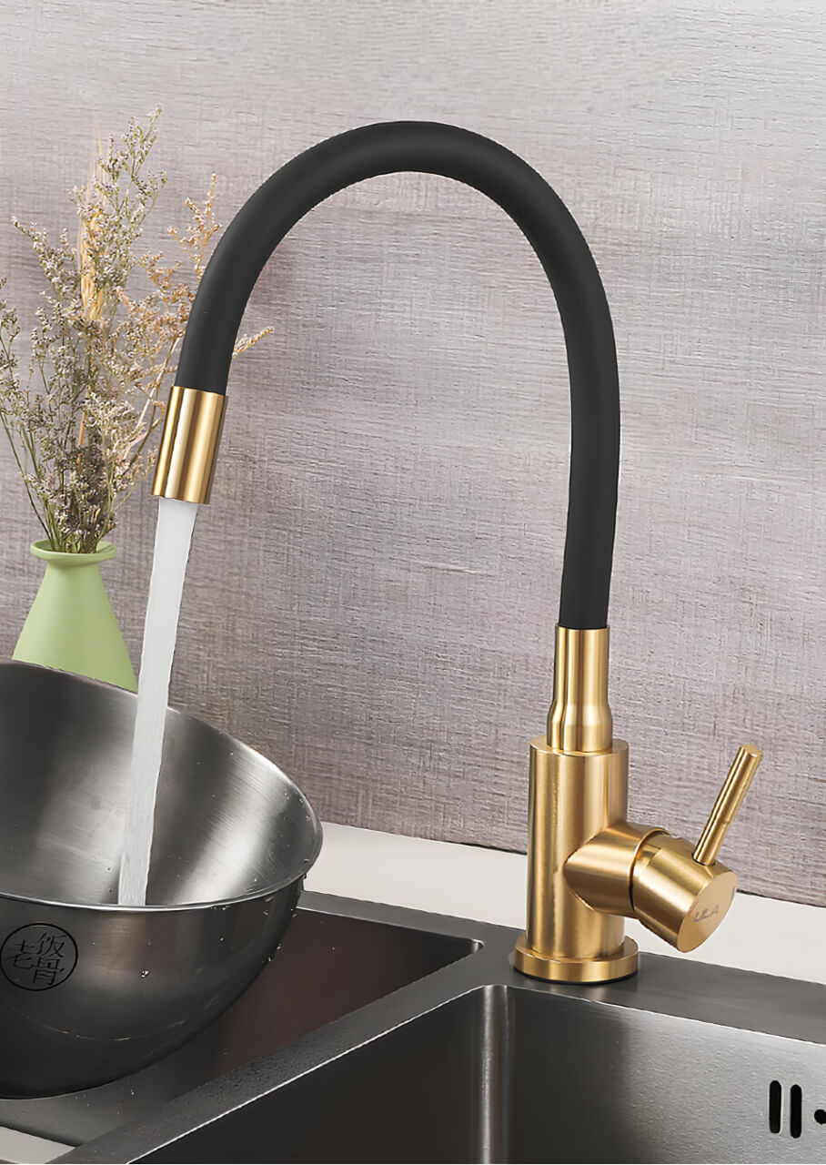 Robinet évier flexible coloré orientable 360°