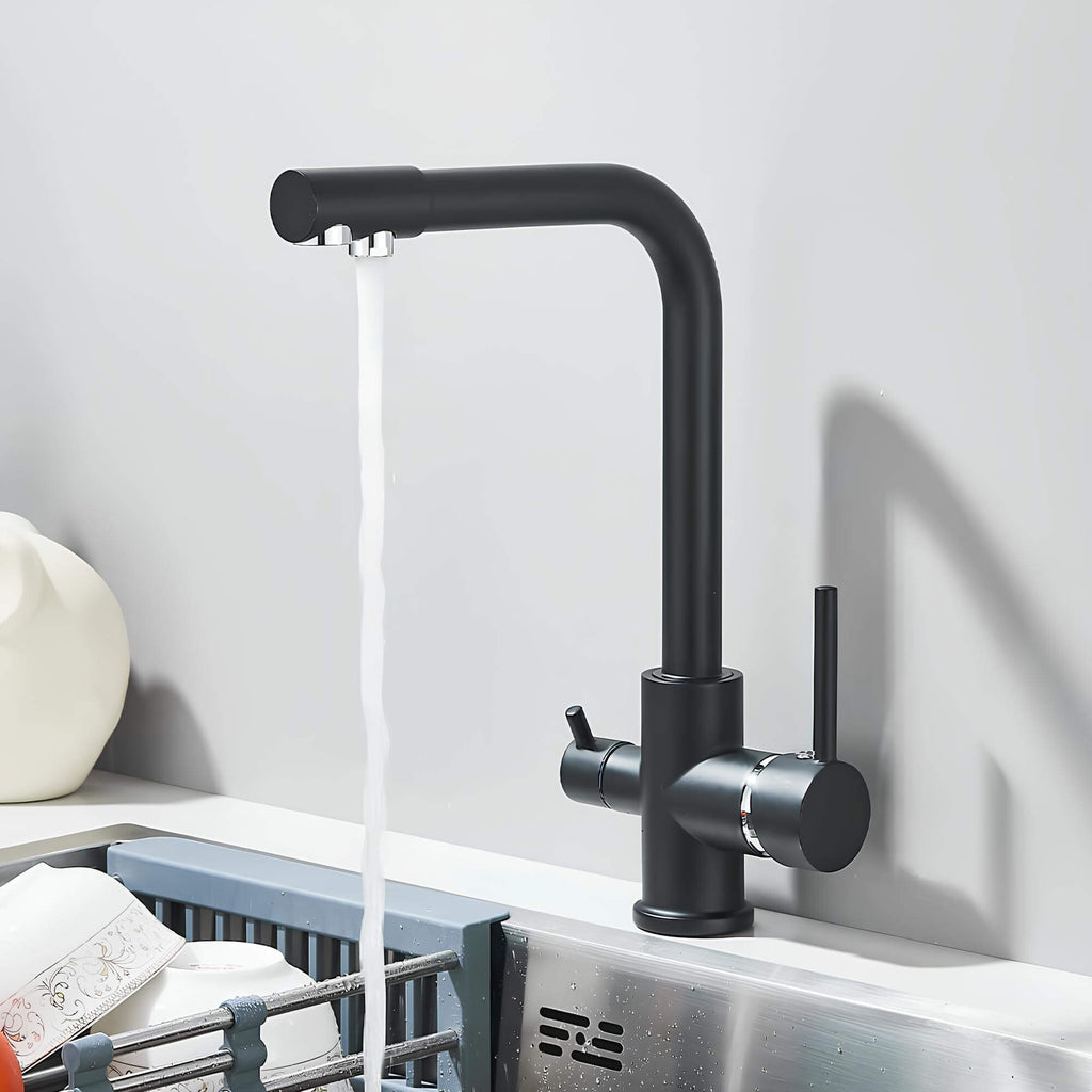 Robinet évier mitigeur double sortie filtration