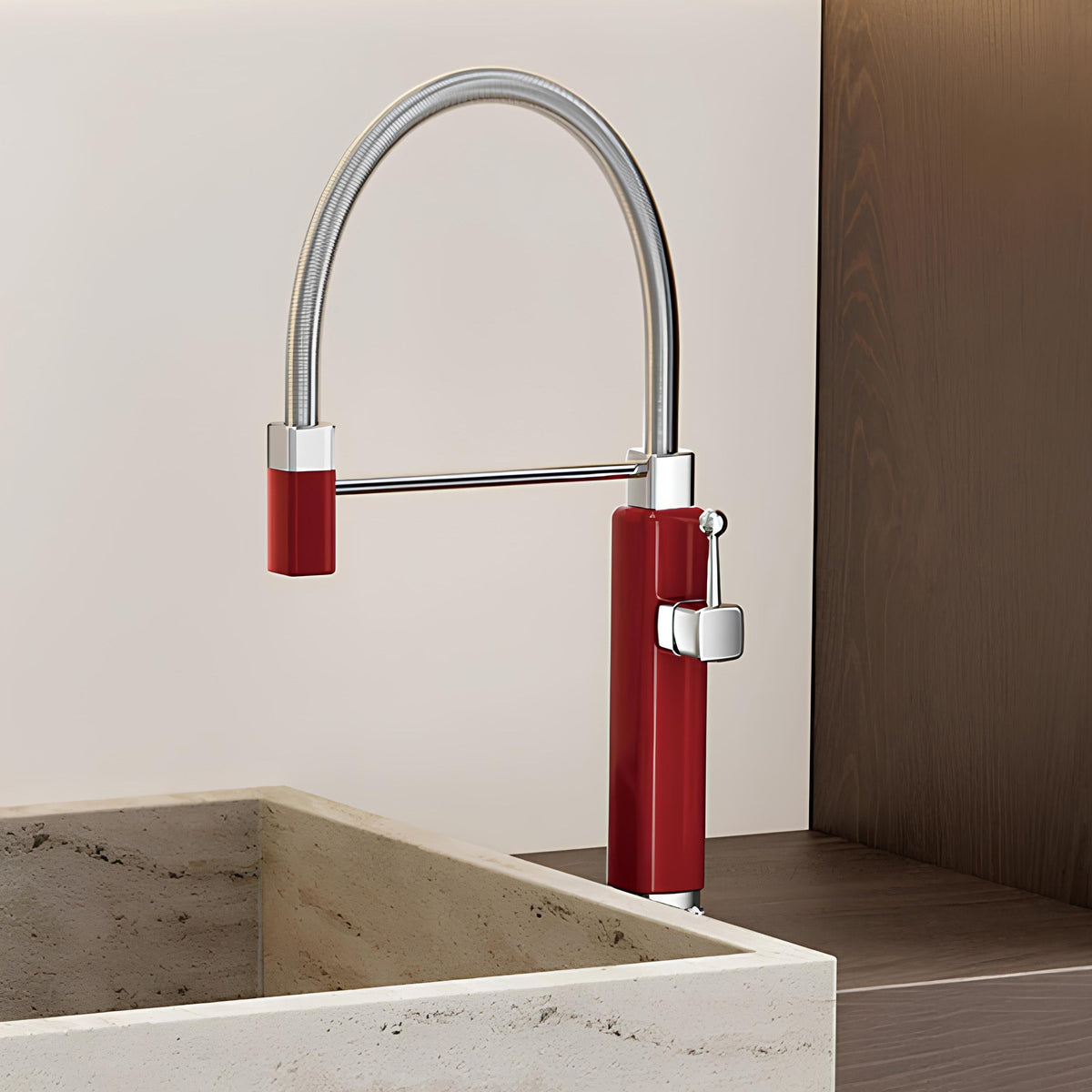 Robinet évier mitigeur douchette extractible laiton