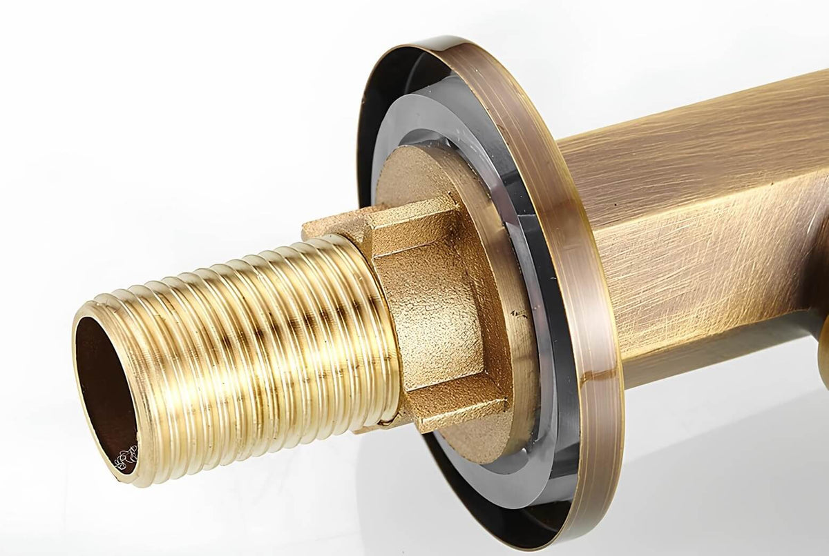 Robinet évier monotrou eau froide bronze brossé
