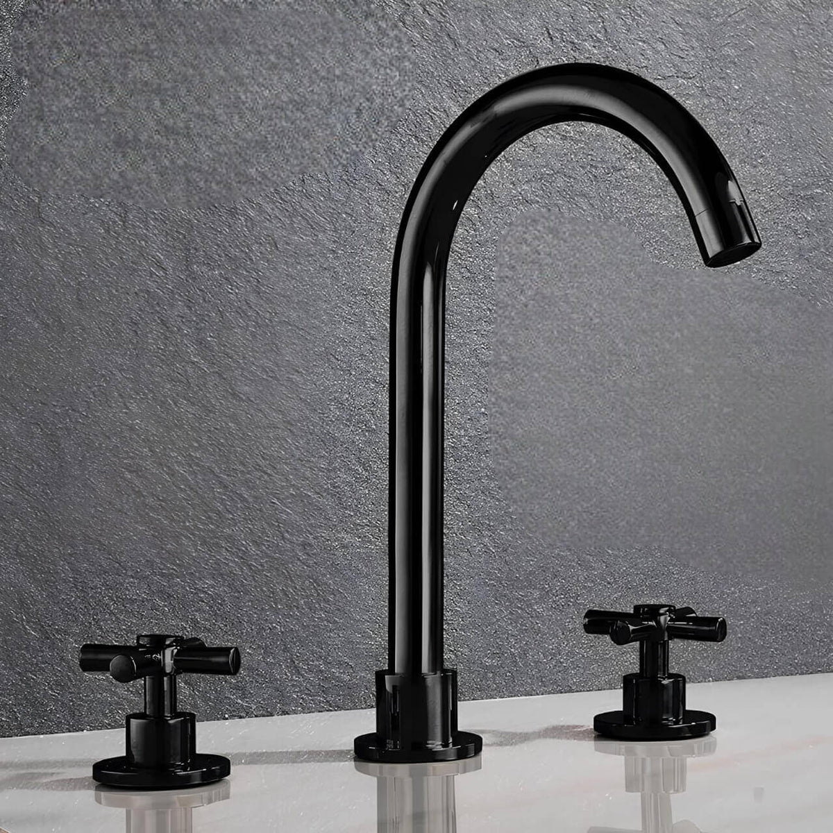 Robinet lavabo 3 trous design moderne