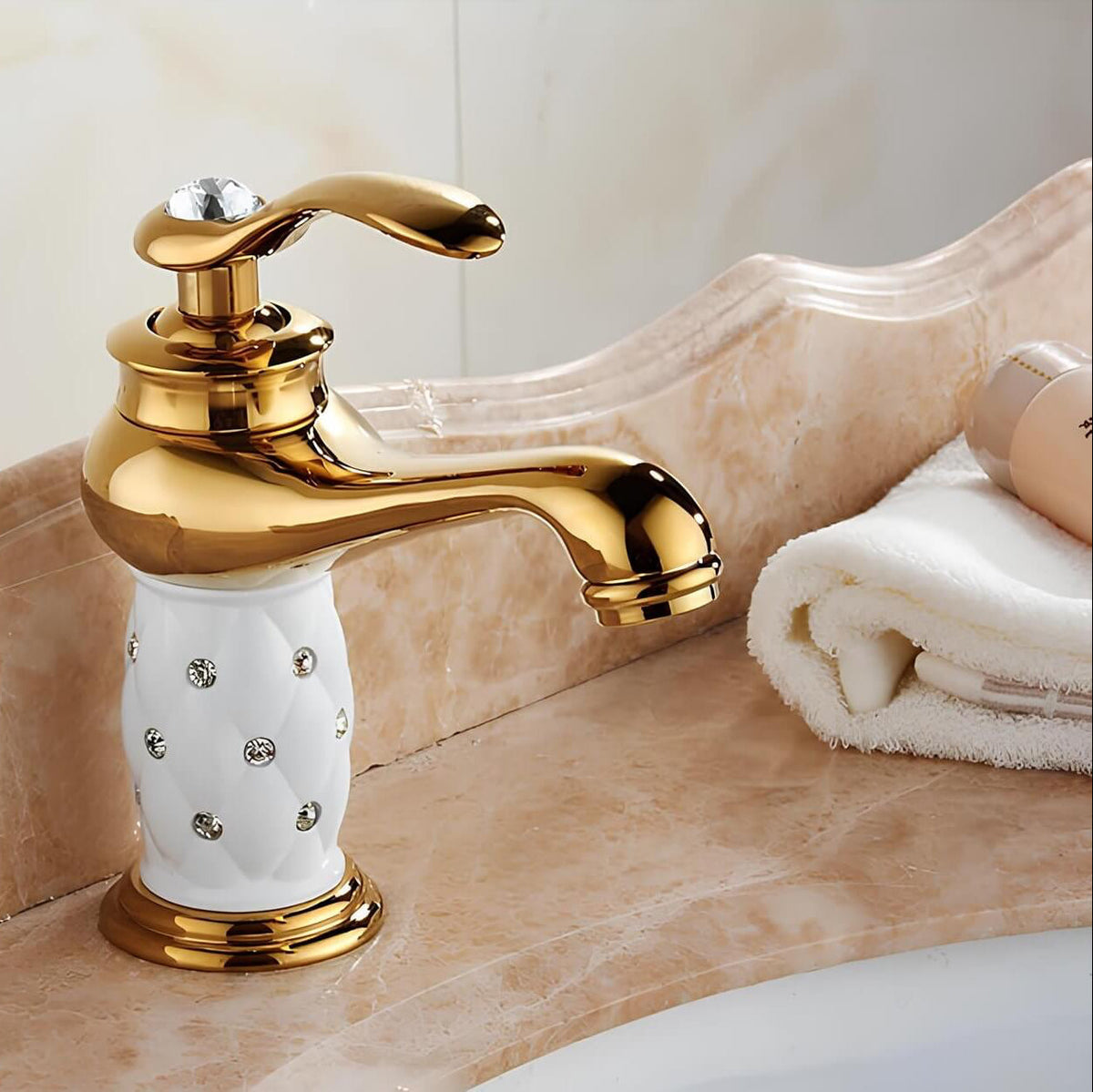 Robinet lavabo baroque antique
