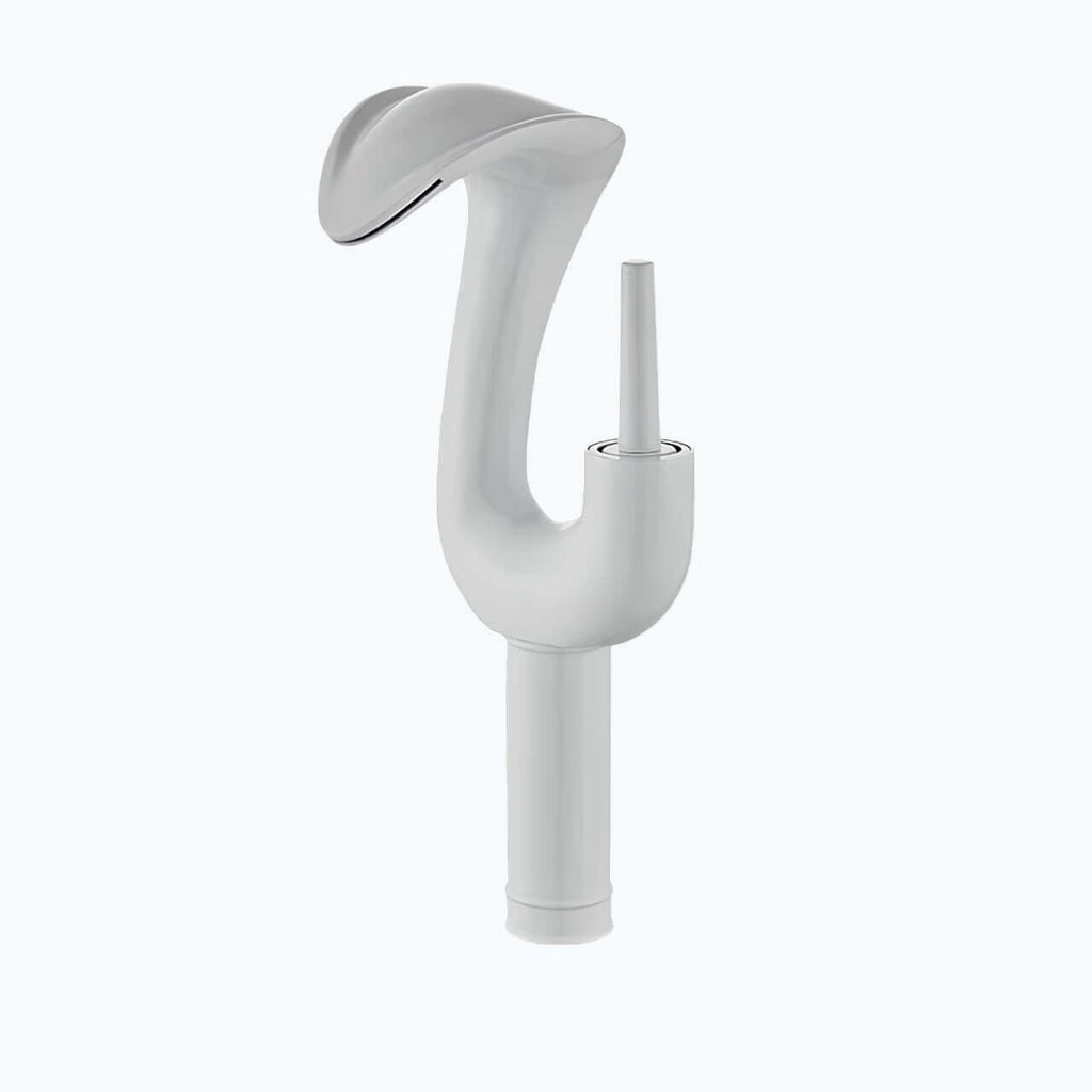 Robinet lavabo cascade haut mitigeur laiton design