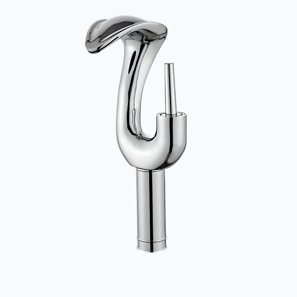 Robinet lavabo cascade haut mitigeur laiton design