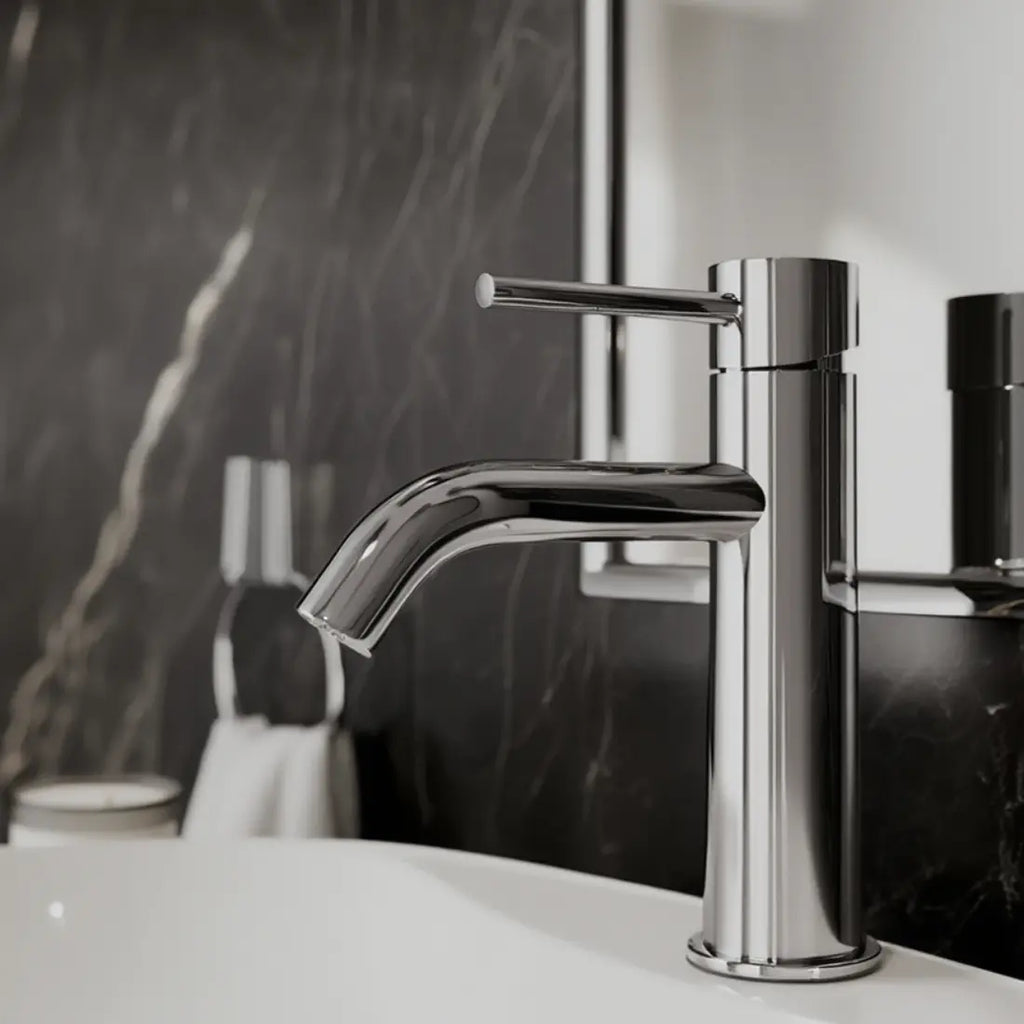 Robinet salle de bain chrome